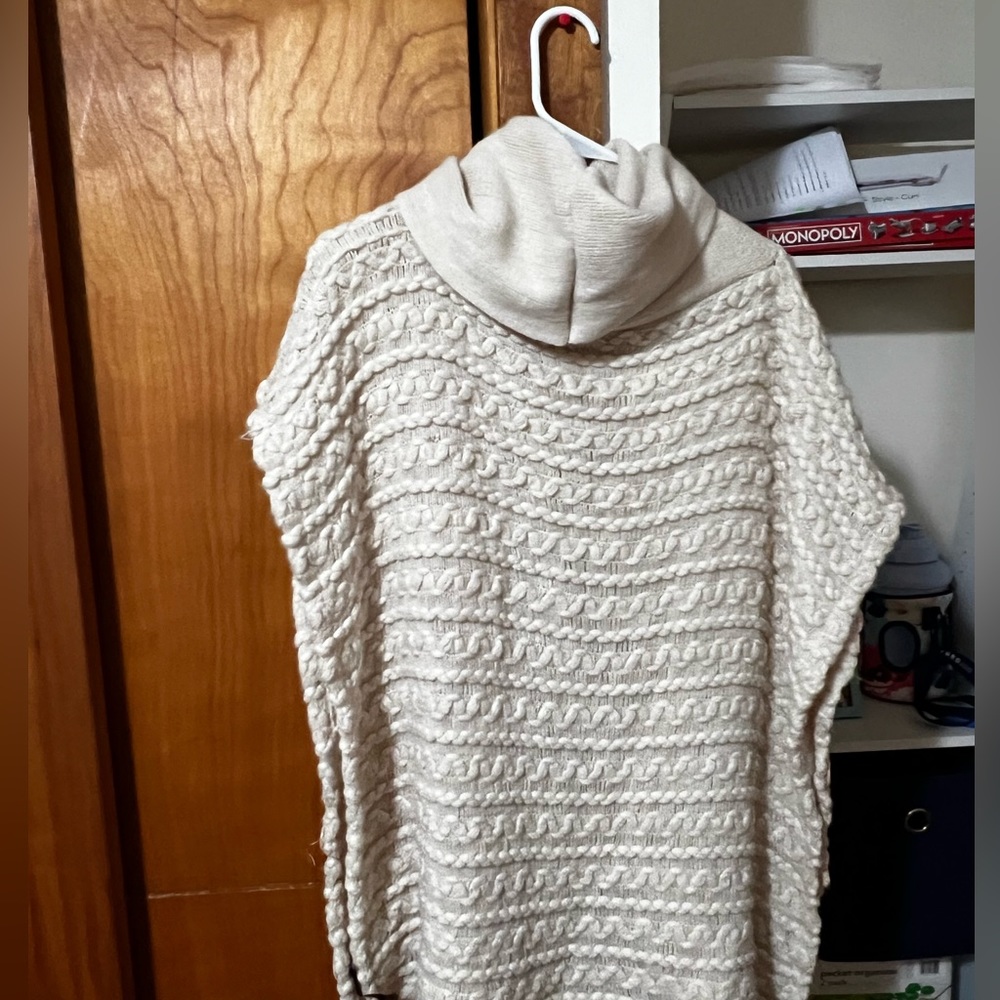 Off white poncho sweater